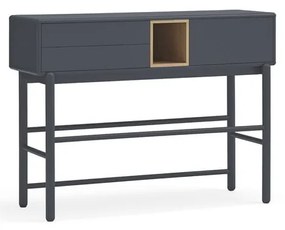 Ciemnoszara konsola 35x120 cm Corvo – Teulat