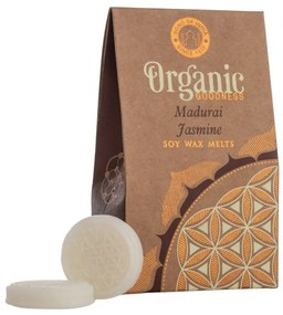 Organiczny wosk topliwy w monetach Flower of Life, Madurai Jasmine