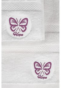 Biały bawełniany ręcznik kąpielowy frotte 70x140 cm Hope – Foutastic
