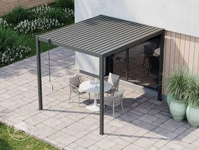 PRIMEYARD 3x2,5m Pergola Deluxe, lamelowa, antracyt - (GFPV01105)