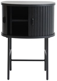 Czarna szafka nocna Nola – Unique Furniture
