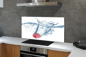 Szklany Panel Malina w Wodzie