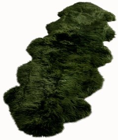 Zielona skóra owcza Native Natural Double, 60x240 cm
