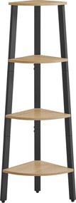 Mały regał narożny w stylu loft Malabu 034, dąb sonoma