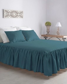 Narzuta na łóżko 160 x 210 cm frilly emerald