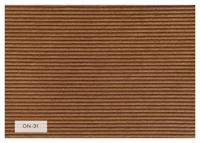 Pomarańczowobrązowy sztruksowy fotel Lofty Lilly – Miuform