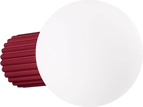 Burgundowy szklany kinkiet - K597- A9-E82
