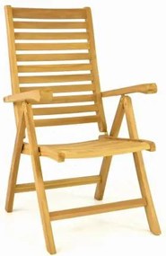 Drewniane krzesło regulowane DIVERO T - drewno tekowe