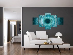 Obraz morza z łódką (125x70 cm)