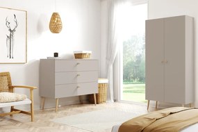 Szafa LEBEL z drążkiem 100cm kaszmirowa MELIMEBLE