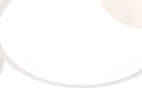 Biała lampa sufitowa z wbudowanymi diodami LED, 3-stopniowy ściemniacz, 4-punktowa - LupoloDesignerski Oswietlenie wewnetrzne