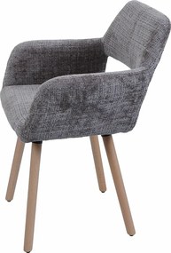 Krzesło do jadalni MCW-A50 II (zestaw 6 sztuk),  brązowe