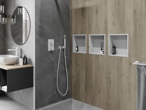 Mexen X-Wall-R półka wnękowa z kołnierzem 30 x 30 cm, biała - 1920303010