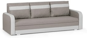 Kanapa sofa 3 os z funkcją spania CONDI Beżowy/Biały