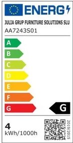 Biała plastikowa lampa stołowa LED ze ściemniaczem (wysokość 24 cm) Udiya – Kave Home