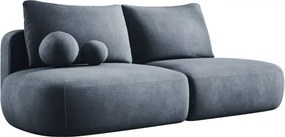 Sofa BABU Kanapa z funkcja spania i pojemnikiem w tkaninie CLOUD 97 kolor CIEMNY SZARY