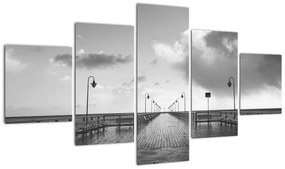 Obraz - Promenada nad wybrzeżem (125x70 cm)
