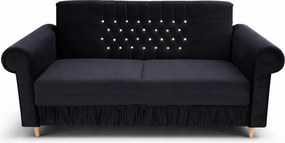 Kanapa Clio 2 osobowa z funkcją spania - pikowana sofa do salonu