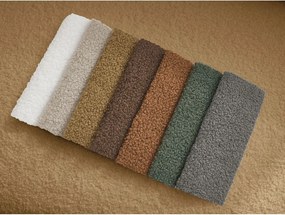 Musztardowa sofa z materiału bouclé 193 cm Elina – Bobochic Paris