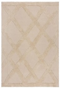 Beżowy bawełniany dywan 120x170 cm Tessa Diamond – Flair Rugs