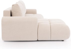 Narożnik Lutario Mini z funkcją spania lewostronny - beżowa plecionka hydrofobowa Venice 2026