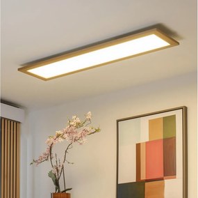 Brilagi - Ściemnialna oprawa LED SLIMFRAME WOOD LED/58W/230V 124x34 cm + pilot