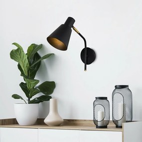 Kinkiet lampa ścienna Sivani - MR-664, czarny/złoty