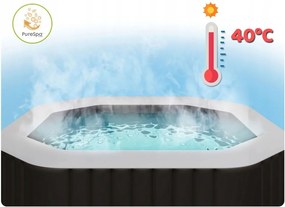 Jacuzzi ogrodowe dmuchane Intex 452, SPA 6-osobowe 196 cm, WiFi, 170 dysz, LED