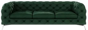 Ciemnozielona aksamitna sofa 243 cm Chelsea – Ropez