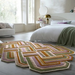 Wełniany dywan tkany ręcznie 140x200 cm Lattice Shaped – Flair Rugs