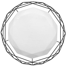 Biała lampa sufitowa LED z metalowym kloszem 43x43 cm Sven – Candellux Lighting