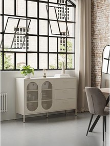 Kremowa komoda 140x90 cm Diora – Marckeric