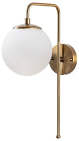 Biały/w kolorze mosiądzu kinkiet Viran – Opviq lights