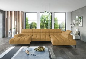 Narożnik PLAZA XL Prawostronny Elektryczna regulacja Tkanina MONOLITH 48 WERSAL