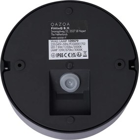 Nowoczesna lampa ścienna zewnętrzna czarna z LED IP65 - Dop