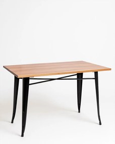 Prostoktny stó z naturalnego drewna Torix 120 x 60 cm