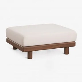 Pufa Ogrodowa 100x80 Cm Z Akacji Edrien Akacja Brąz - Sklum