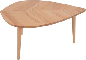 Drewniany stolik kawowy P2 liść średni 93 cm buk twardzielowy