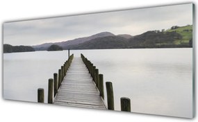 Panel Szklany do Kuchni Monumentalny Most nad Morzem