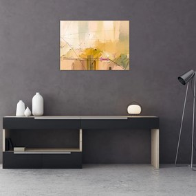 Obraz na szkle - Abstrakcja, obraz olejny (70x50 cm)