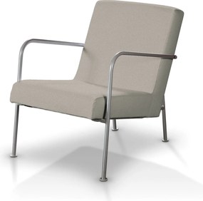 Pokrowiec na fotel Ikea PS kolor beżowy tkanina strukturalna