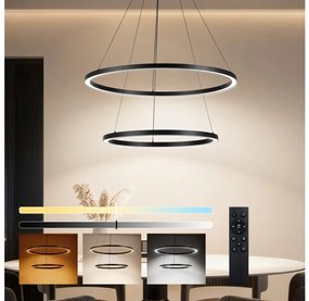 Brilagi - LED ściemnialny żyrandol na linkach PORTOFINO LED/98W/230V Śr. 80 cm czarny +DO
