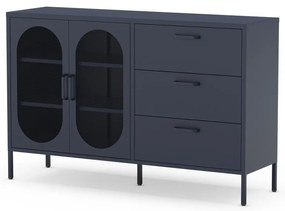 Ciemnoniebieska komoda 140x90 cm Diora – Marckeric