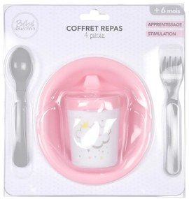 Plastikowy zestaw naczyń dla dzieci 4 szt. Cloud – Bébé Douceur