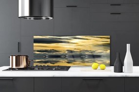 Szkło do Kuchni na Ścianę Harmonijna Kompozycja Kamieni I Wody