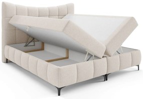 Łóżko tapicerowane w kolorze złamanej bieli 5 rozmiarów S5-A48