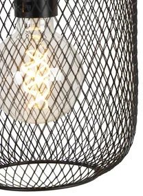 Industrialna lampa wisząca złota 3-źródła światła 110cm - Bliss MeshPrzemysłowy Oswietlenie wewnetrzne