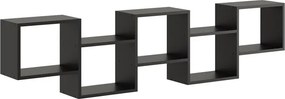 Czarna minimalistyczna półka ścienna H1-T03