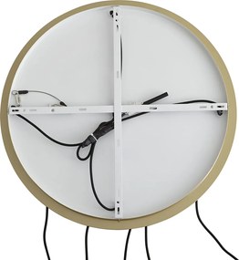 Lampa wisząca w stylu Hotel Chic, mosiądz z niebiesko-zielonym szkłem, 5-punktowa - Qara