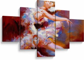 Obraz - Baletnica, malarstwo (125x70 cm)